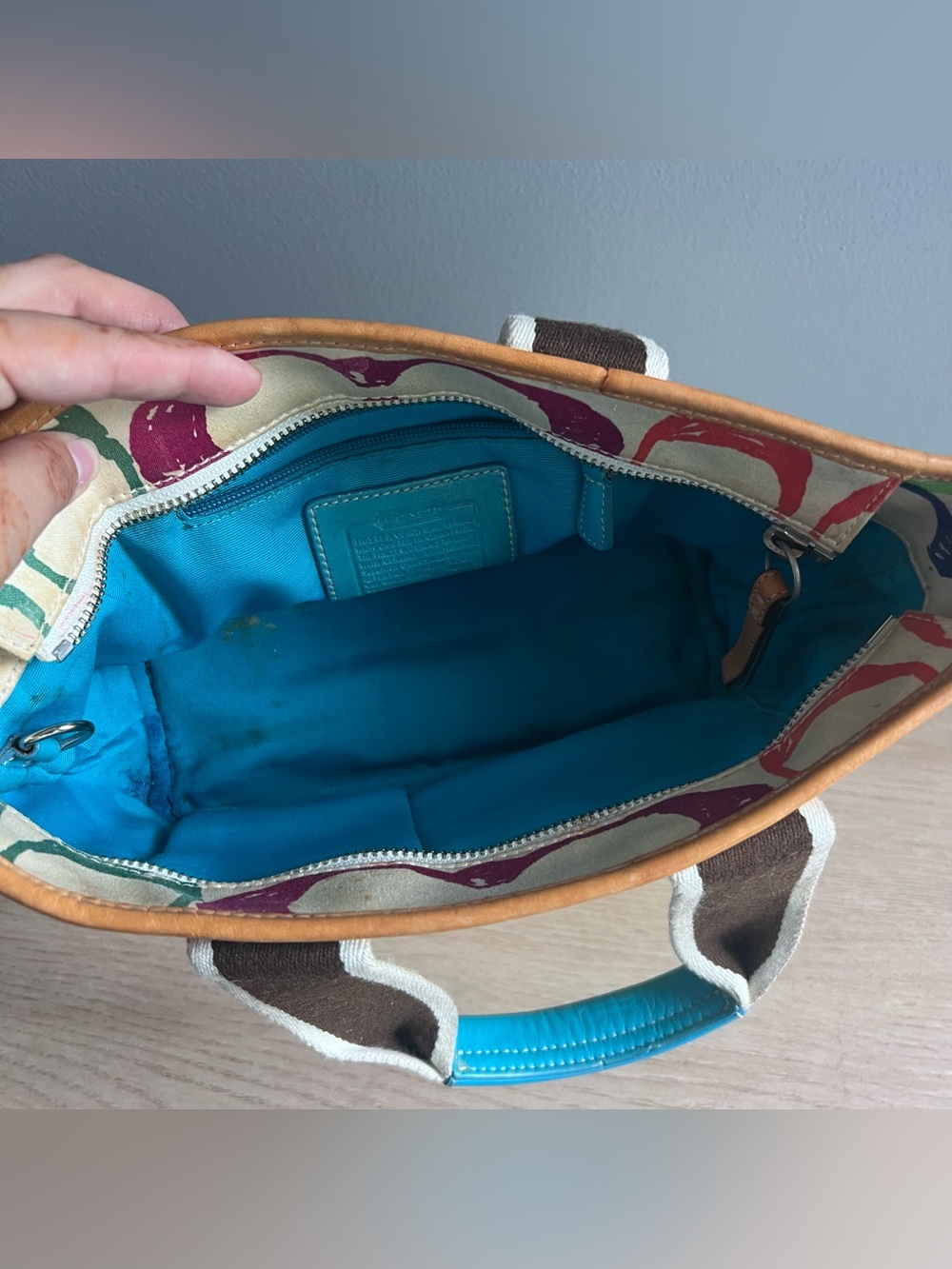 Vintage Coach 2004 Scribble Mini Tote - Picture 5 of 6